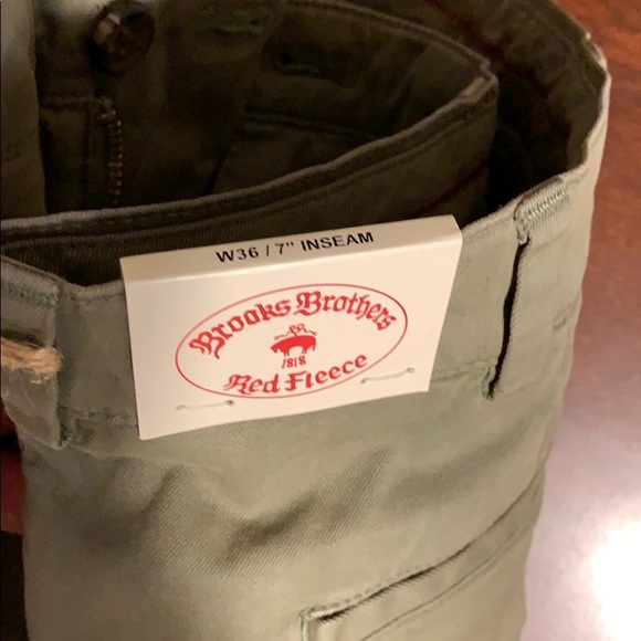 9” stretch chino short- olive color - Picture 8 of 8